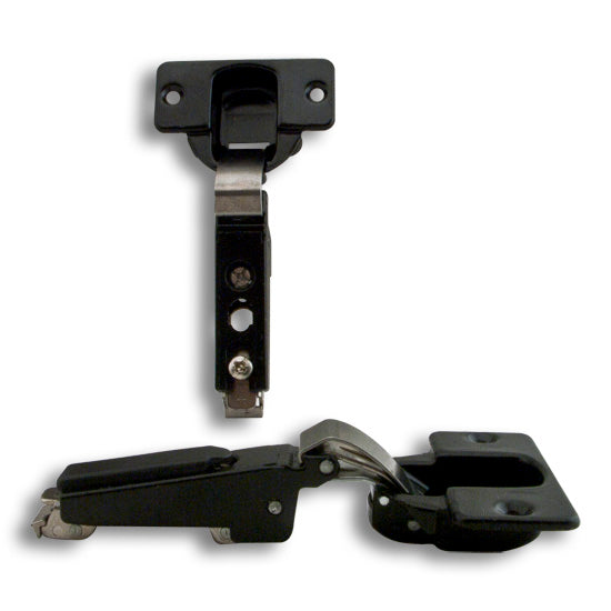 KV Hinge Kit 1/4 “Overlay 40mm Cup For 3/4” Door Ebony Black