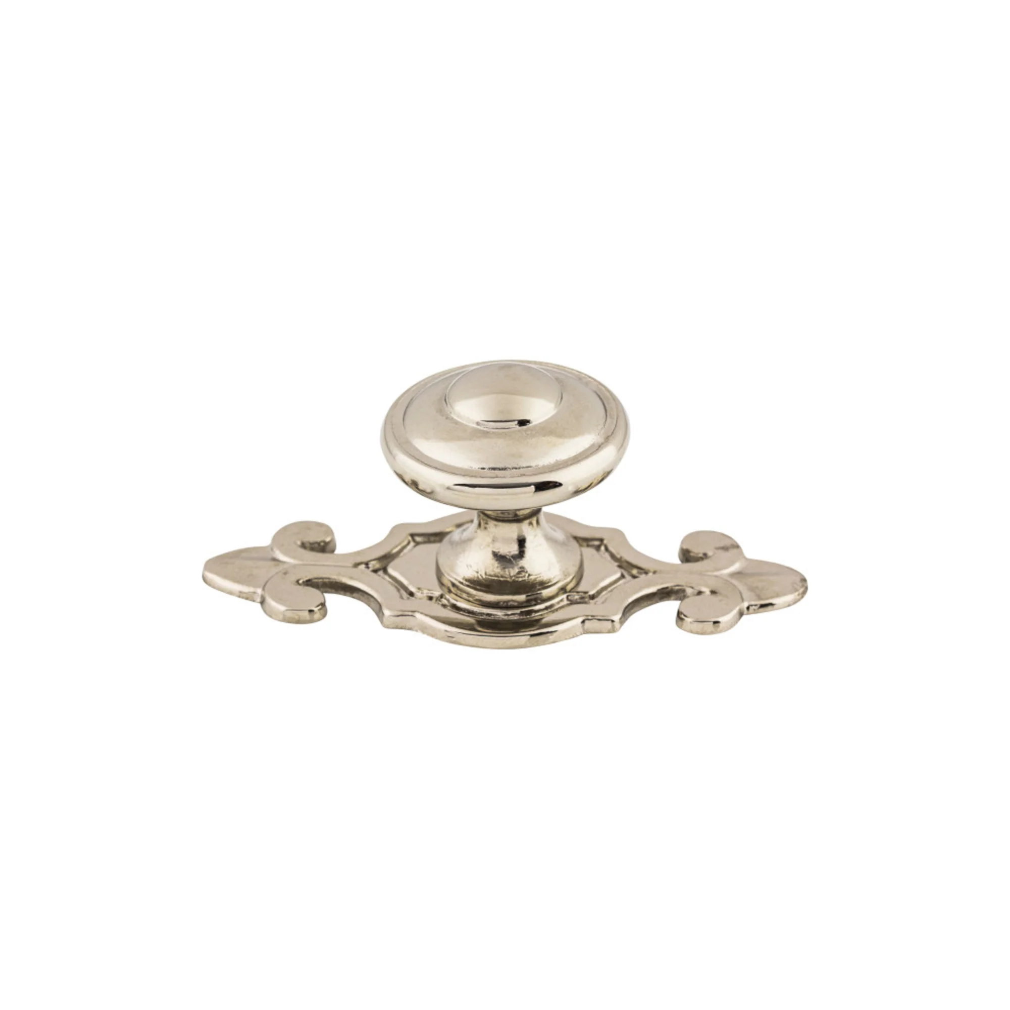 Top Knobs Britannia Knob Polished Nickel 1-1/4″ Diameter Canterbury Style