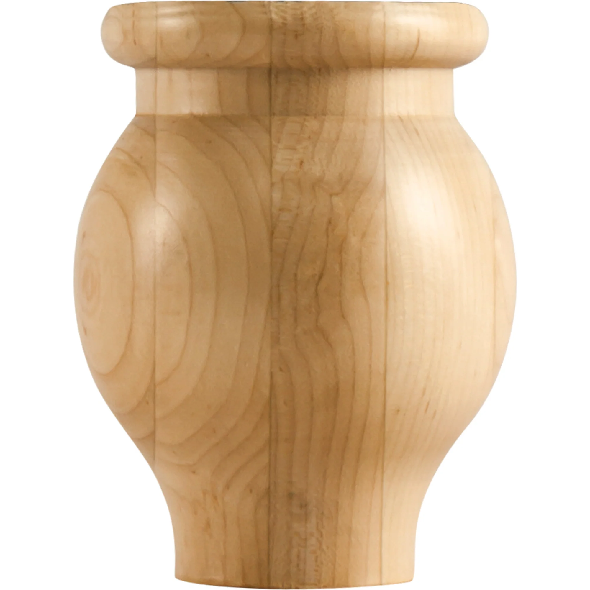 Hardware Resources Round Ogee Bun Foot Hard Maple 5″ Length