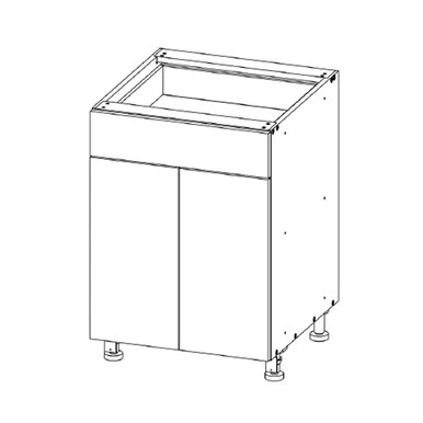 Base 27 W X 34-1/2 H X 24 D – Standard Series by Open Air Cabinets (2 Pull-Outs)