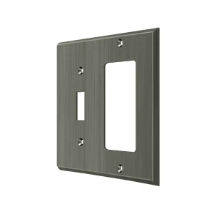 Deltana Switch Plate Switch/ Rocker Antique Nickel Single Style