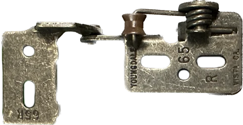 Youngdale 65DS Concealed Hinge, Antique Brass, Right, Multiples of 400