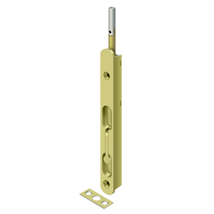 Deltana 18" Extension Flush Bolt Zinc Corners Round