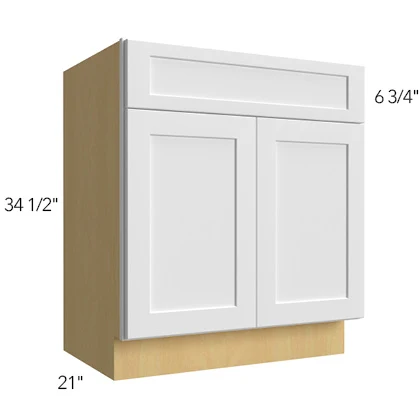 Vanity Base 21 W X 34-1/2 H X 21 D – Luxe Oak by Fabuwood