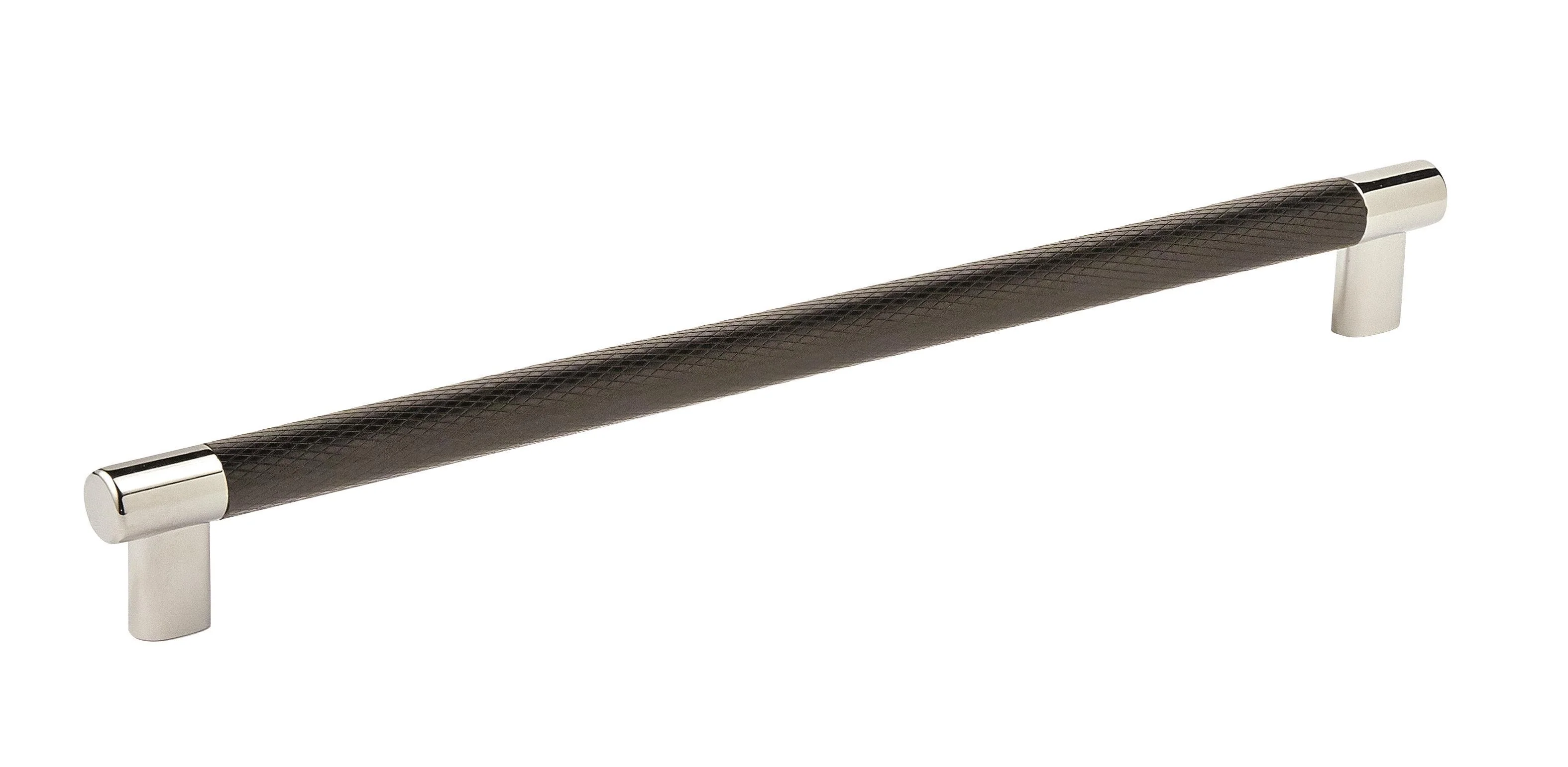 Amerock Esquire Pull Polished Nickel/Black Bronze 12-5/8″ Center to Center