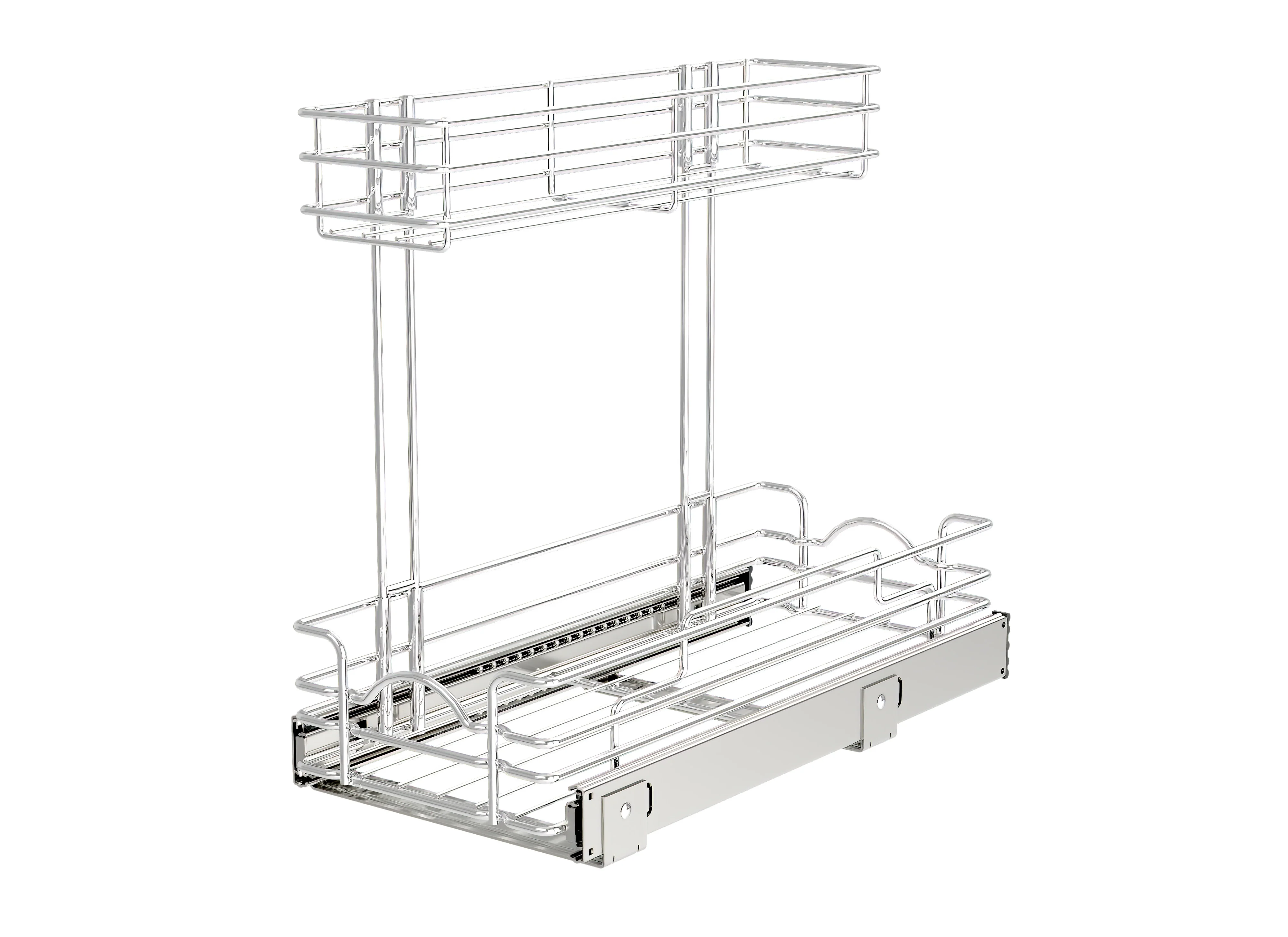 Two-Tier Undersink Steel Wire Pullout Container
