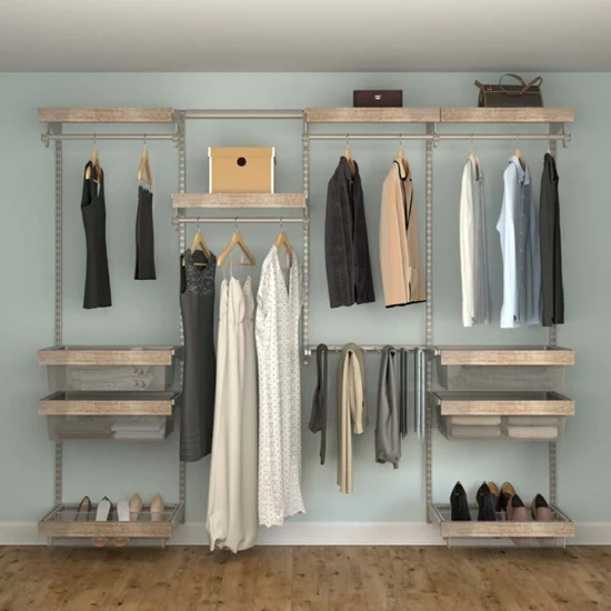 Closet Culture Closet Hardware Kit Champagne Nickel