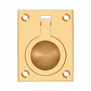 Deltana Flush Ring Pull, PVD, 2-1/2” x 1-7/8”