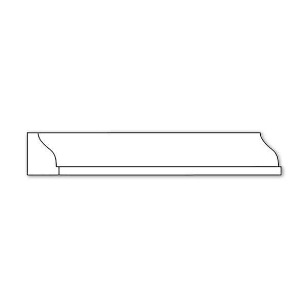 Small Scrolled Split Corbel, 3 3/4"w x 4 7/8"h x 3/4"d, 2 pair Lindenwood