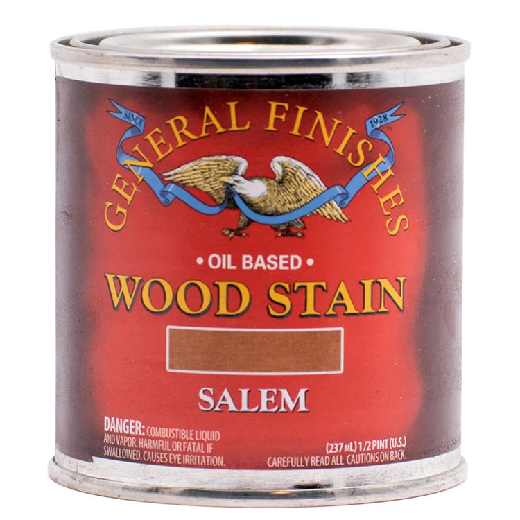 General Finishes Oil Base Stain, Salem, Half Pints