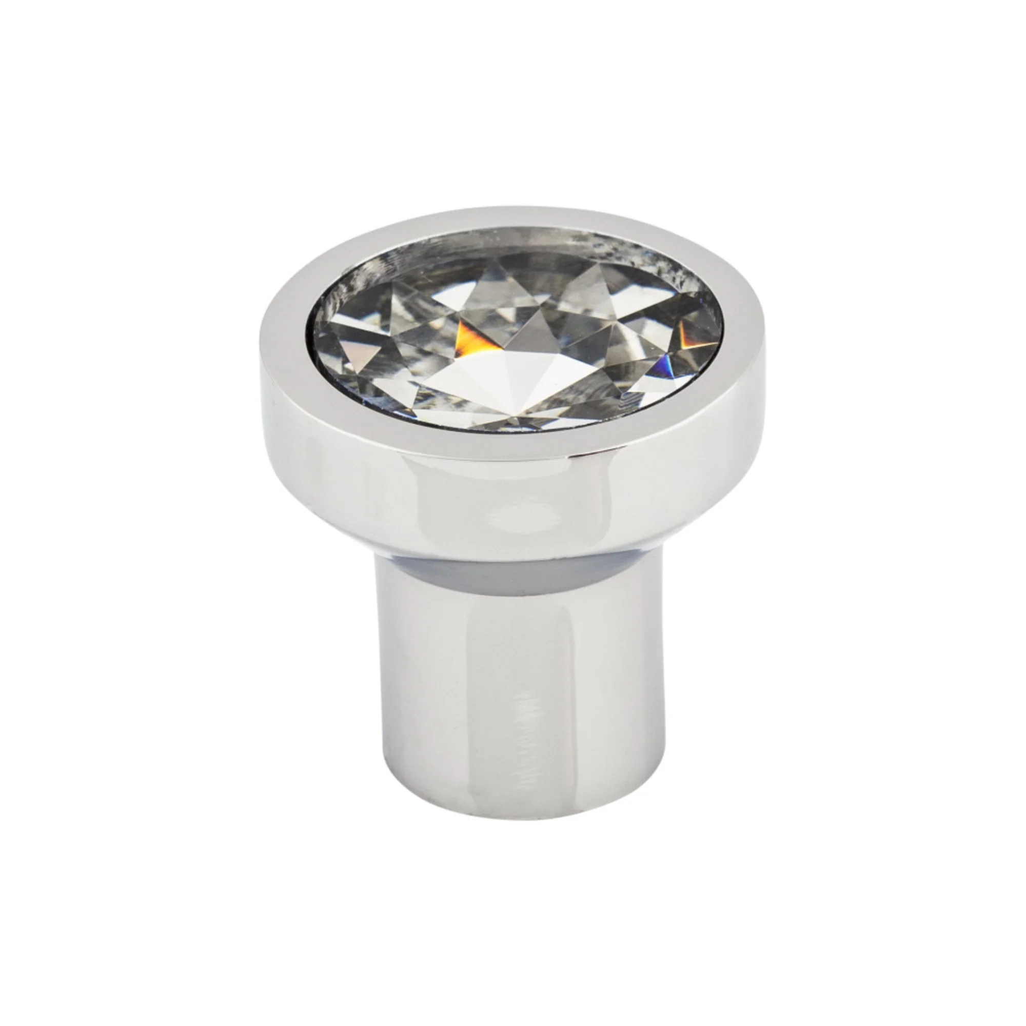 Top Knobs Barrington Knob Polished Chrome 1-1/8″ Diameter Wentworth Crystal Style