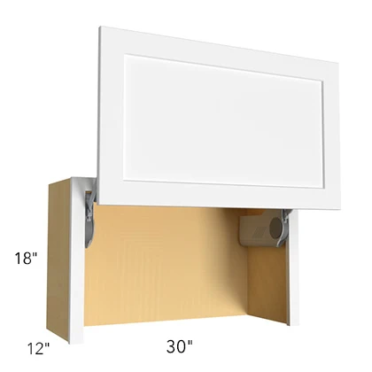 Wall Appliance Cabinet 30 W X 18 H X 12 D – Luna Oak by Fabuwood