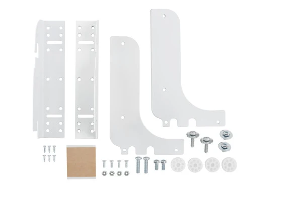 White Metal Door Mounting Kit For Wire RV Waste Container Series