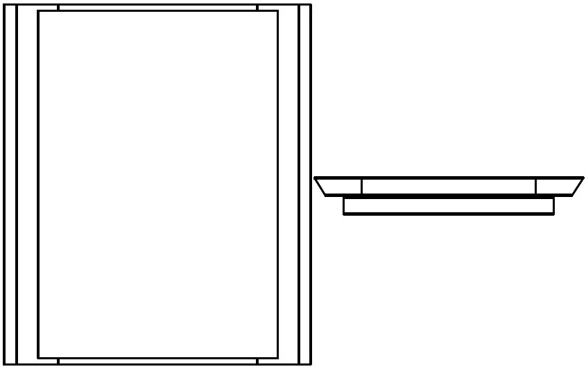 Diagonal Corner Sink Front & Floor 36 W X 34-1/2 H X 24 D – Teton Paint by Legend
