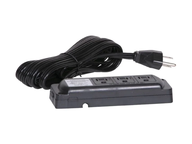 Power Supply, Surface Mount With 3 Outlets With Individual Child Safety Locks