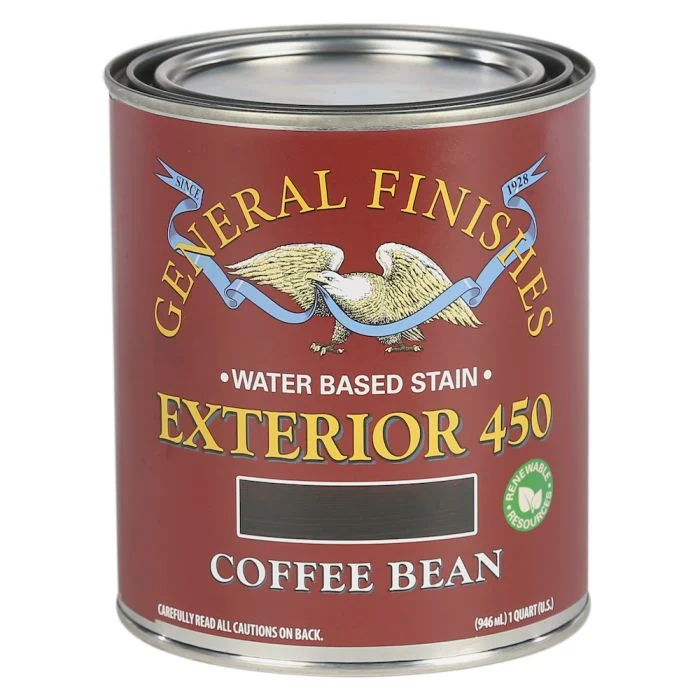 General Finishes Exterior 450 Stains, Coffee Bean, Quart