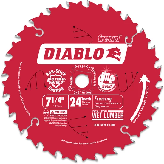 Diablo Framing Saw Blade for Wood 7-1/4″ Diameter