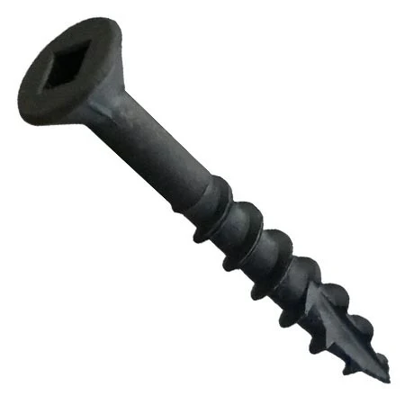 #8 Screw Flat Head With Nibs Combo Drive Coarse Thread Type 17 Point 2-1/2″ Black, Multiples of 100