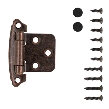Hickory Hardware Surface Mount Self-Closing Hinge 2-5/8" x 1-15/16"