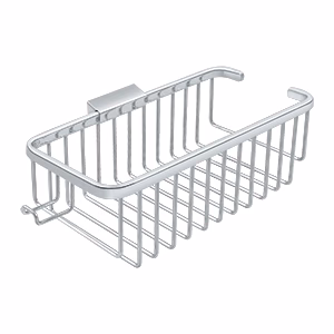 Deltana 10″ Rectangular Shampoo Wire Basket With Hook Chrome 10″ Length