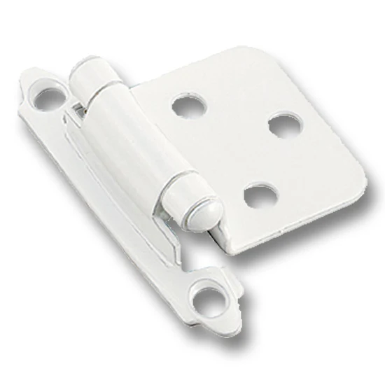 Amerock Self-Closing Hinge Variable Overlay Face Mount, White