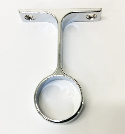 Closet Rod Center Support For 1-1/16" Diameter Rod, Screw On, Polished Chrome