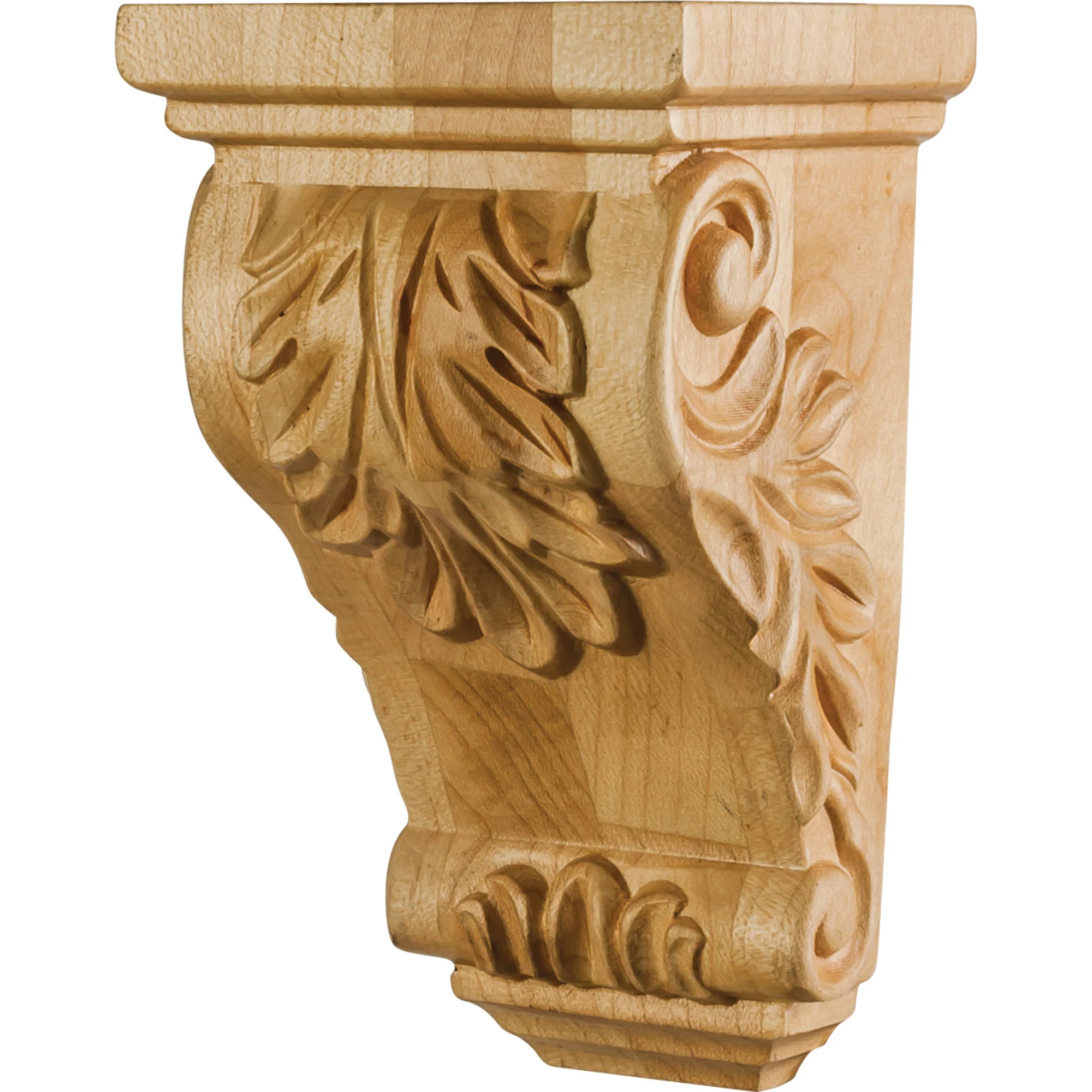 Hardware Resources Acanthus Corbel Rubberwood 5″ Length 3″ Width