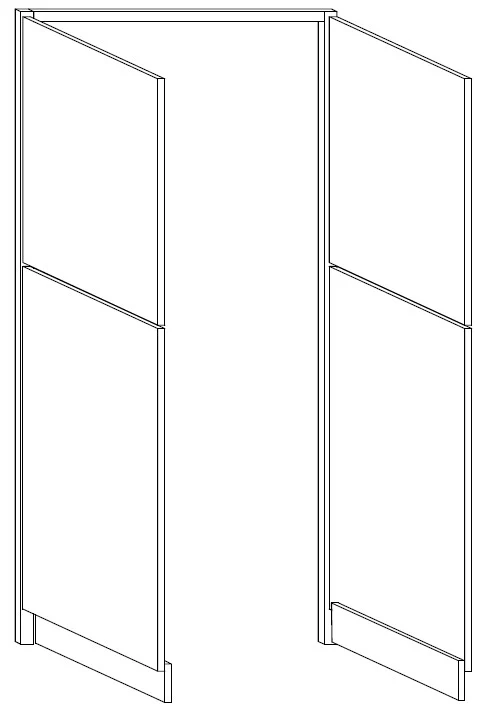Walk Through Pantry 30 W X 84 H (Doors & Face Frame only) – Denali Stain by Legend