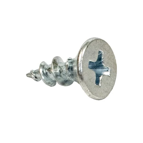 #6 Flat Head Screw Phillips Coarse Thread Type 17 Point 1/2″ Length Zinc, Multiples of 100