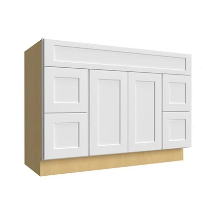 Vanity Sink w/Drawers on both sides 48 W X 34-1/2 H X 21 D – Luna Oak by Fabuwood