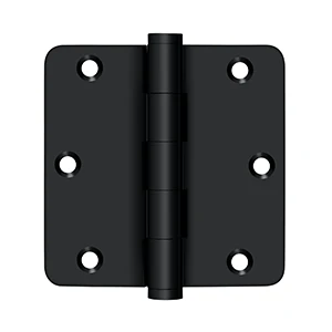 Deltana 3-1/2″ x 3-1/2″ Residential Hinges Black 1/4″ Radius