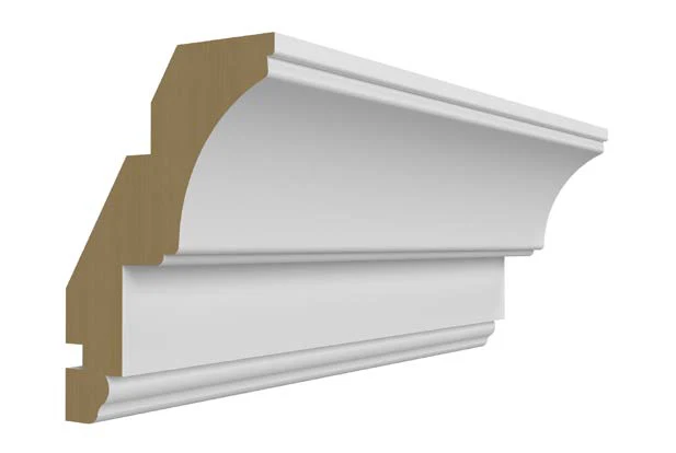 Royal Crown Moulding 96 W X 3-1/2 H X 2-1/2 D (Installed dimensions) – Hallmark Frost by Fabuwood