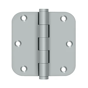 Deltana 3-1/2″ x 3-1/2″ Residential Hinges Brushed Chrome 5/8″ Radius