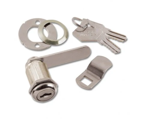 Cabinet & Drawer Cam Lock, 3/4″ Max Thickness, Keyed Alike #601, Chrome