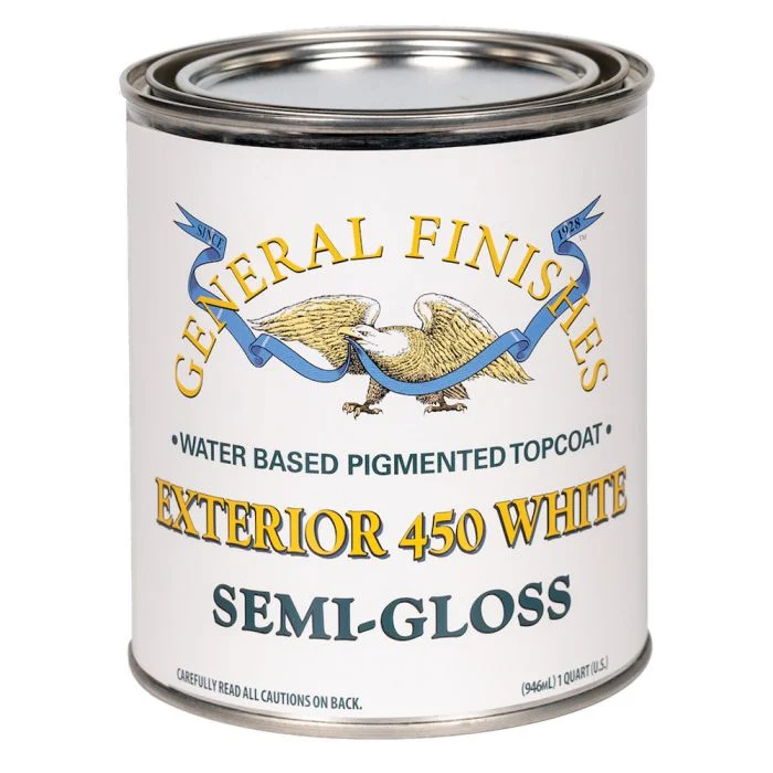 General Finishes Exterior 450 White, Semi-Gloss, Quart