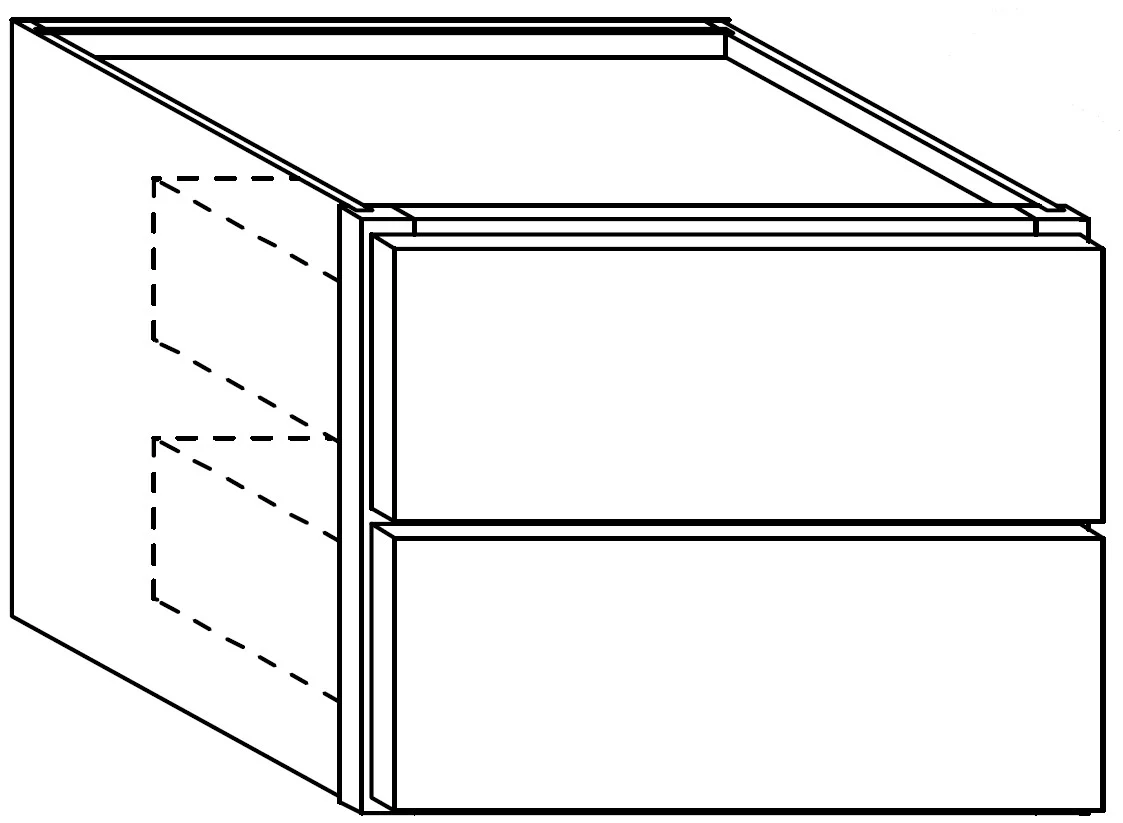 Drawer Wall Cabinet 12 W X 18 H X 12 D – Teton Paint by Legend