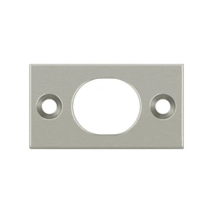 Deltana Strike Plate For Flush Bolt, Satin Nickel, 6″