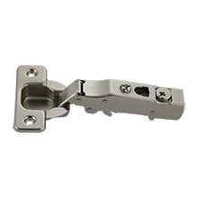110 SLX Series, Clip CAM Self Close Hinge Full Overlay With 8mm Dowels, Multiples of 200