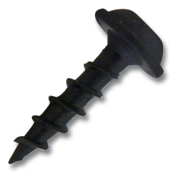 #8 Screw Round Washer Head Square Drive Coarse Thread Type 17 Point 3/4" Black, Multiples of 100