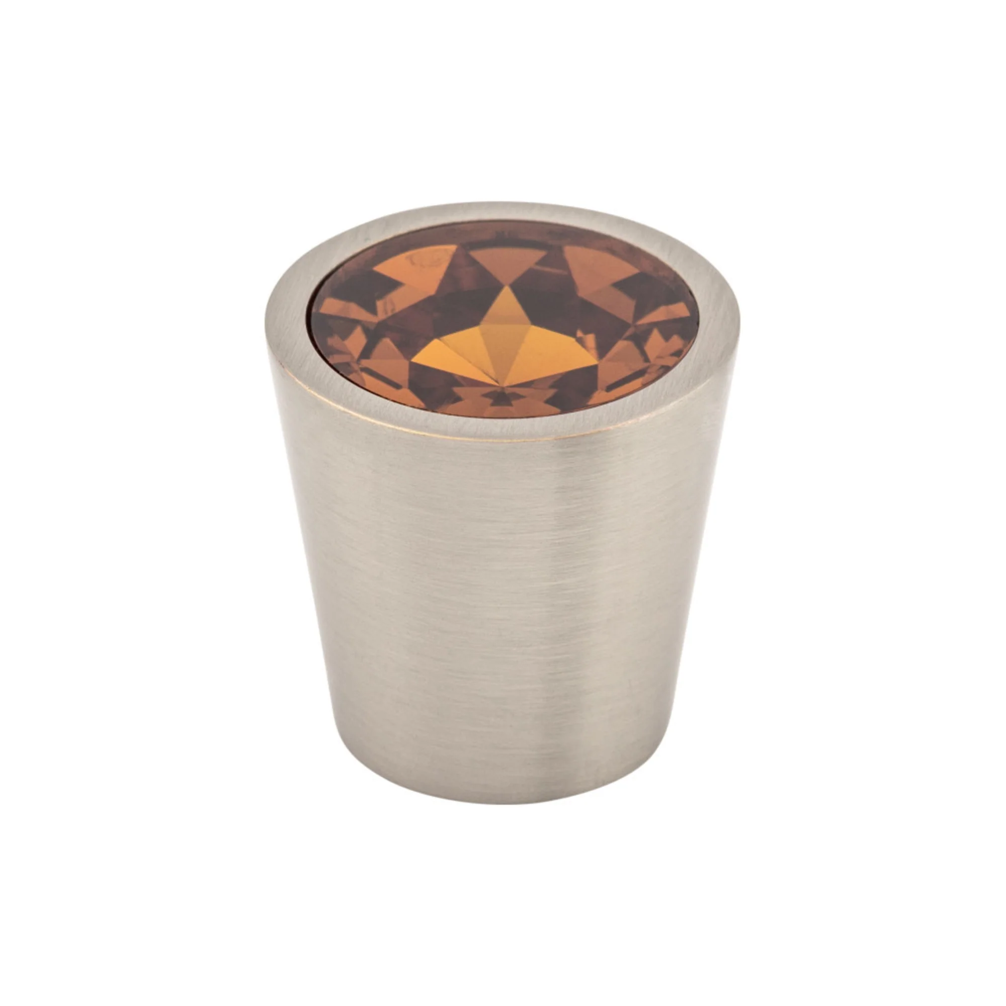 Top Knobs Wine Crystal Knob Satin Nickel 1-1/16″ Diameter