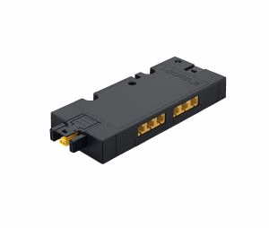Häfele Loox5 6-way Distributor, Box To Box With Switching Function, 12 V, Black