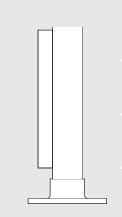 Short End Post for 1/4" Glass