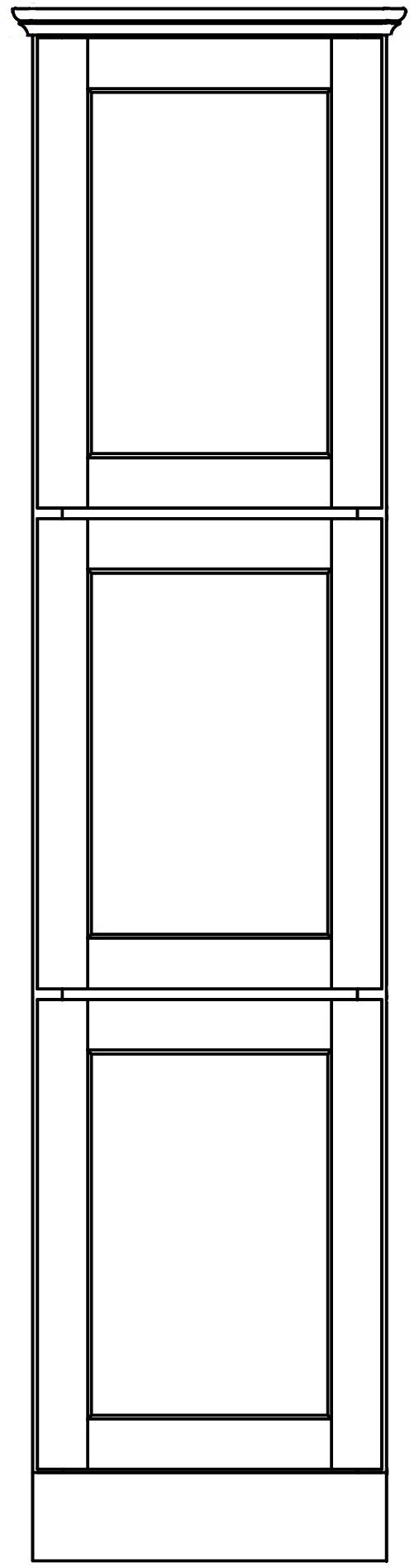 Vanity Linen Closet 18 W X 78 H X 21 D – Nantucket Linen by Horning