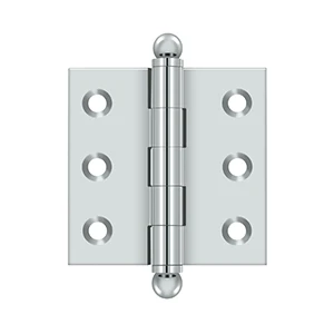 Deltana 2″ x 2″ Hinge With Ball Tips, Chrome