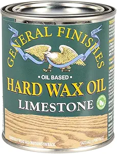 General Finishes Hard Wax Oil, Limestone, Pint