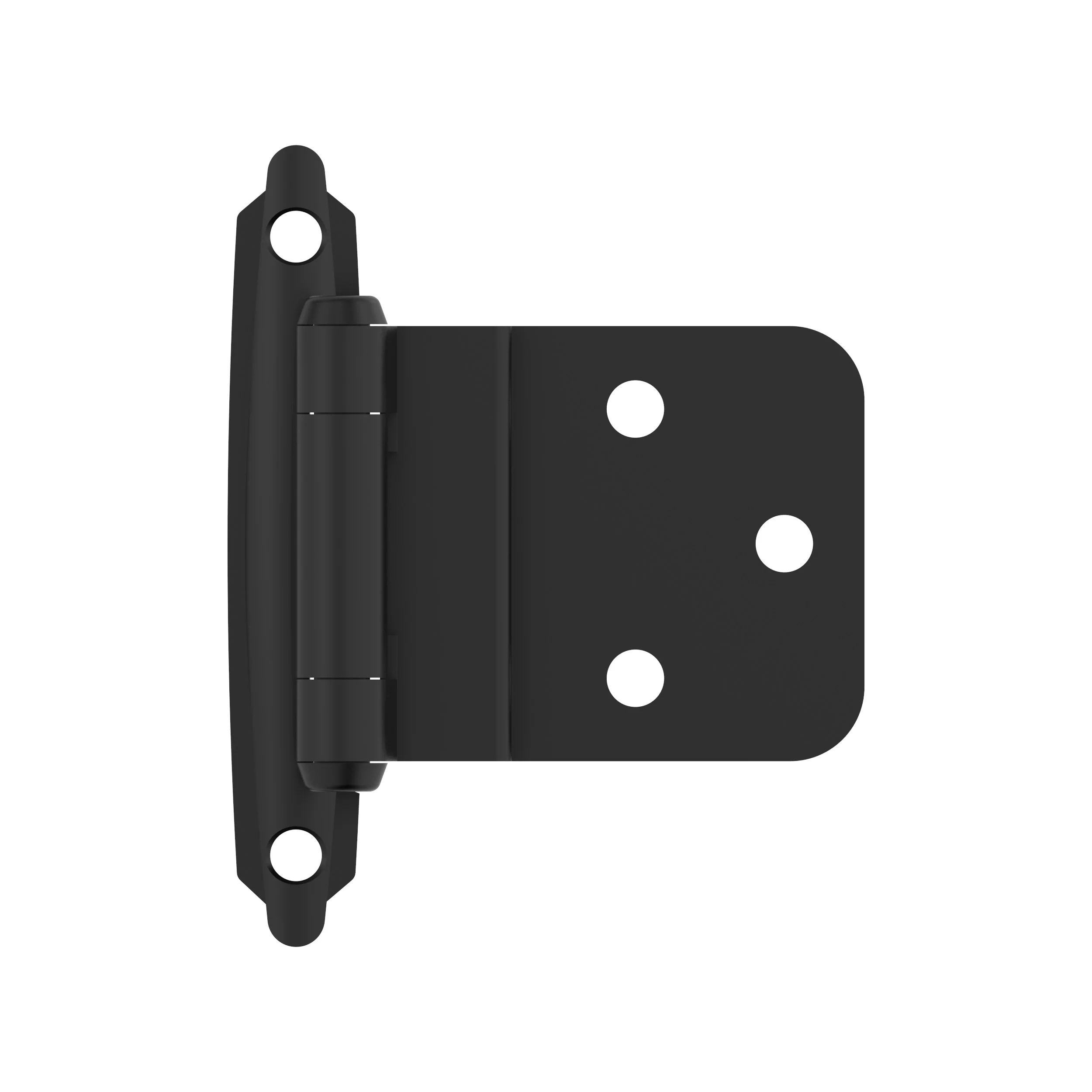 Amerock Self-Closing Hinge 3/8″ Inset Face Mount, Black