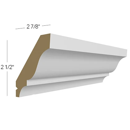 Traditional Crown Moulding W X 2-1/2 H X 2-7/8 D – Metro Series by Fabuwood