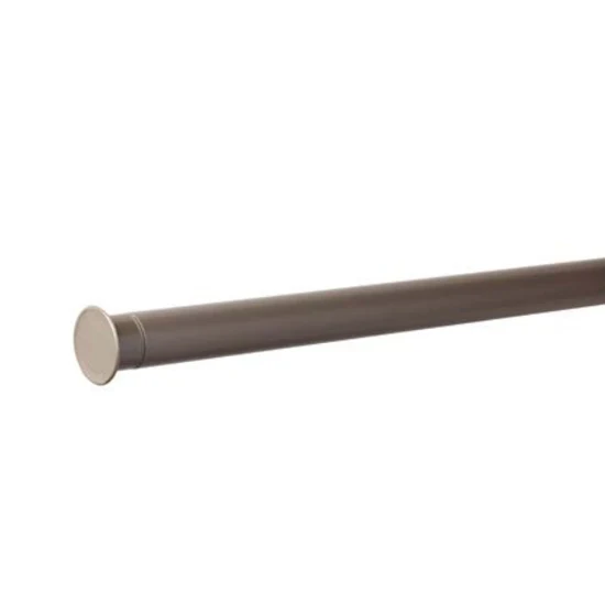 Closet Culture Closet Pole With End Caps Champagne Nickel, 22″