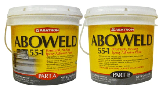 Aboweld Concrete Restoration Kit- 1 Quart Resin, 1 Quart Hardener