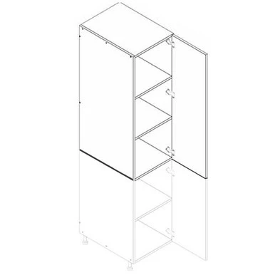 Pantry Top 18 W X 36 H X 24 D – (Use for WP1890 Top) Nantucket Linen by Horning